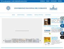 Tablet Screenshot of correspondencia.uncoma.edu.ar