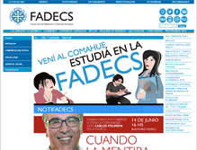 Tablet Screenshot of fadeweb.uncoma.edu.ar