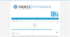 Desktop Screenshot of postgradofadecs.uncoma.edu.ar